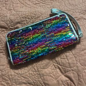 Rainbow/silver sequins || Claire’s ||